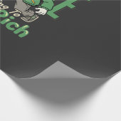 Lustiger Tropfhund-Geld-Zitat Geschenkpapier (Ecke)