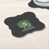Lustiger Tropfhund-Geld-Zitat Untersetzer (angewinkelt)