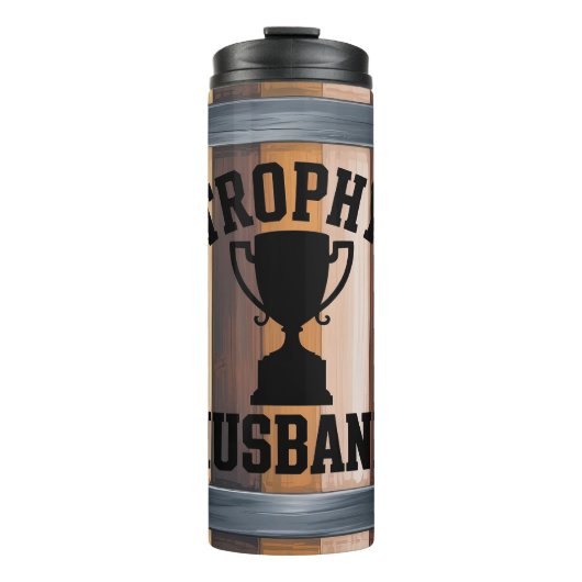 Lustiger Trophäen-Ehemann Thermosbecher (Vorderseite)