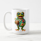 Lustiger tropischer Frosch Kaffeebecher | Cooler F Kaffeetasse (Links)