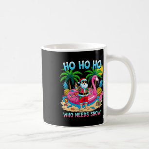 Lustiger Tropischer Weihnachtsmann Weihnachtsurlau Kaffeetasse
