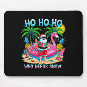 Lustiger Tropischer Weihnachtsmann Weihnachtsurlau Mousepad