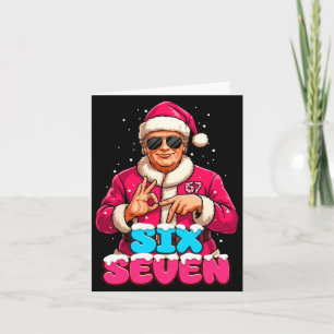 Lustiger Trump 67 Meme Kostüm Six Seven Weihnachte Karte