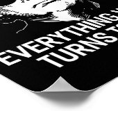 Lustiger Trump alles Woke Wird Zu Politisch Poster (Ecke)