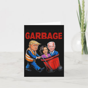 Lustiger Trump-Anhänger - Zeit, den Müll rauszubri Karte