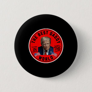 Lustiger Trump - Bester Papa der Welt  Button