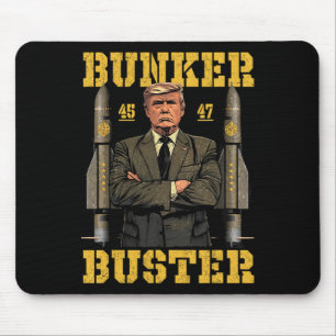Lustiger Trump-Bunker-Buster Mousepad