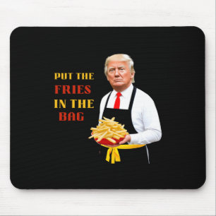 Lustiger Trump Fast Food Steckt Die Pommes In Den Mousepad