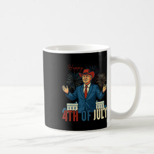 Lustiger Trump Froher 4. Juli Retro Unabhängigkeit Kaffeetasse
