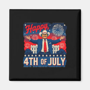 Lustiger Trump Frohes 4. Juli  Magnet