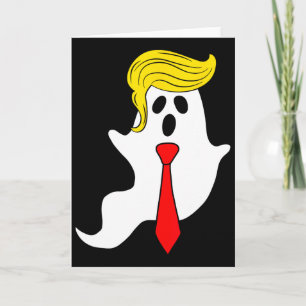 Lustiger Trump Geist Trump Haar Halloween Donald T Karte