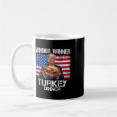 Lustiger Trump Gewinner Gewinner Truthahn Abendess Kaffeetasse (Links)