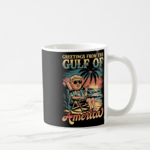 Lustiger Trump-Gruß vom patriotischen Golf von uns Kaffeetasse