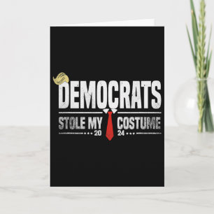 Lustiger Trump Halloween-Kostüm Demokraten haben m Karte