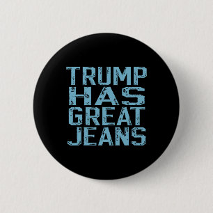 Lustiger Trump Hat Tolle Jeans Meme Vintage Distre Button