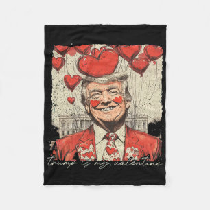 Lustiger Trump ist mein Valentinstag hässliche Pul Fleecedecke