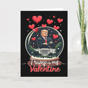 Lustiger Trump ist mein Valentinstag Männer Frauen Karte
