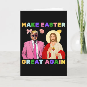 Lustiger Trump Jesus Christus macht Ostern wieder  Karte