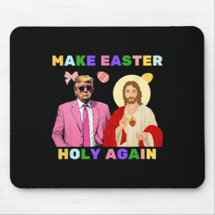Lustiger Trump Jesus Christus macht Ostern wieder  Mousepad