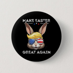 Lustiger Trump macht Ostern wieder großartig Bunny Button