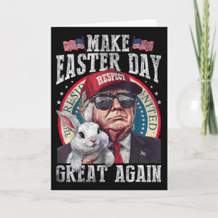 Lustiger Trump macht Ostern wieder großartig Bunny Karte
