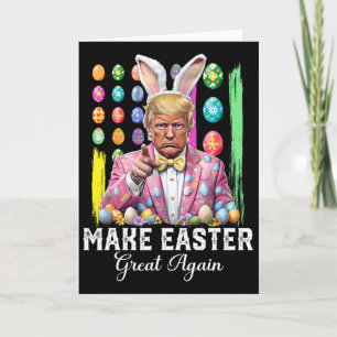 Lustiger Trump macht Ostern wieder großartig Bunny Karte