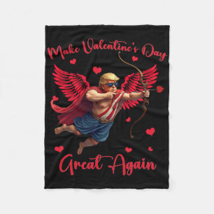 Lustiger Trump macht Valentinstag wieder großartig Fleecedecke