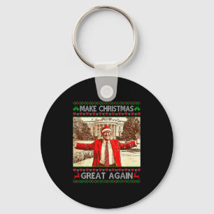 Lustiger Trump macht Weihnachten wieder großartig Schlüsselanhänger