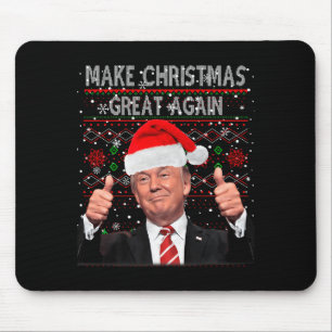 Lustiger Trump Make Christmas Great Again Hässlich Mousepad