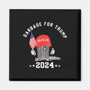Lustiger Trump Mega Garge Can Cartoon Charakter Am Magnet