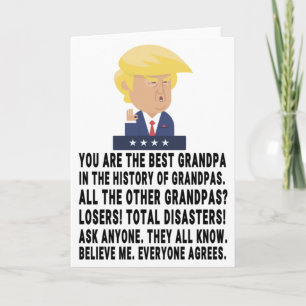 Lustiger Trump Opa Karte