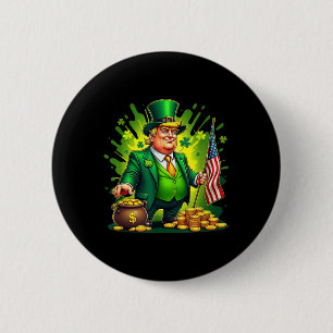 Lustiger Trump Paddys Back 45 47 St Patricks Day U Button