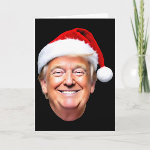 Lustiger Trump Santa Hut Donald Trump Weihnachten Karte