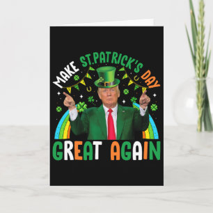 Lustiger Trump Shamrock macht St. Patrick's Day wi Karte