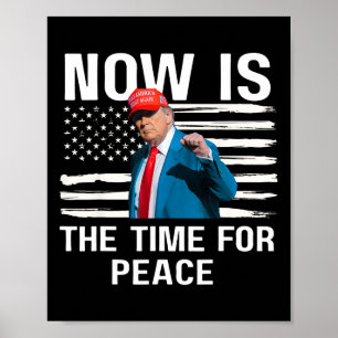Lustiger Trump-Spruch Jetzt ist die Zeit für Fried Poster
