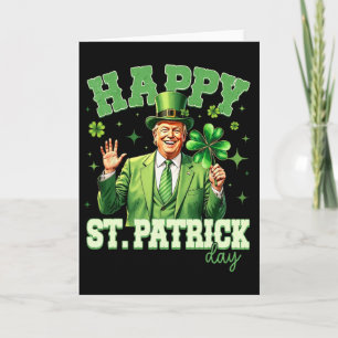 Lustiger Trump St. Patrick's Day Glücklicher Shamr Karte