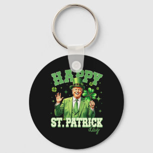 Lustiger Trump St. Patrick's Day Glücksklee Irland Schlüsselanhänger