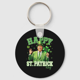 Lustiger Trump St. Patrick's Day Glücksklee Irland Schlüsselanhänger