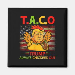 Lustiger Trump Taco Trump kneift immer 13  Magnet