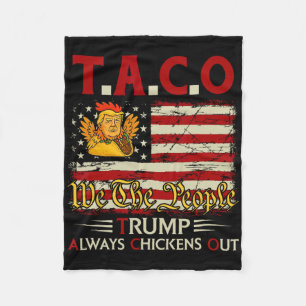 Lustiger Trump Taco Trump kneift immer _14  Fleecedecke