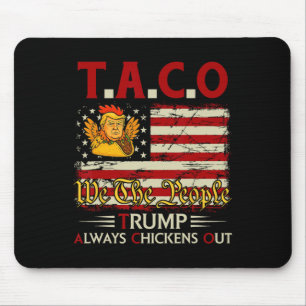 Lustiger Trump Taco Trump kneift immer _14 Mousepad
