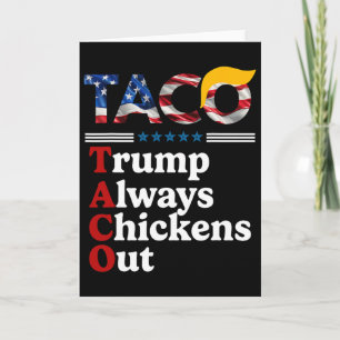 Lustiger Trump Taco Trump kneift immer _1  Karte