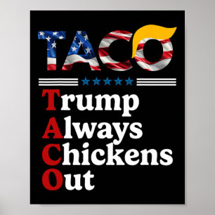 Lustiger Trump Taco Trump kneift immer _1 Poster