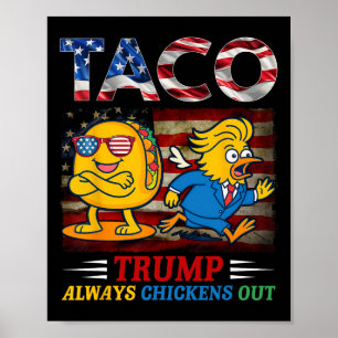 Lustiger Trump Taco Trump kneift immer _24 Poster