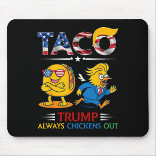 Lustiger Trump Taco Trump kneift immer _2 Mousepad
