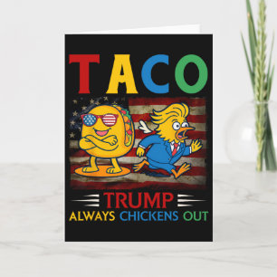 Lustiger Trump Taco Trump kneift immer 30 Karte