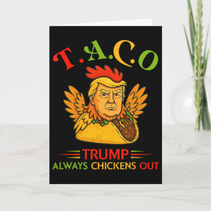 Lustiger Trump Taco Trump kneift immer 31 Karte