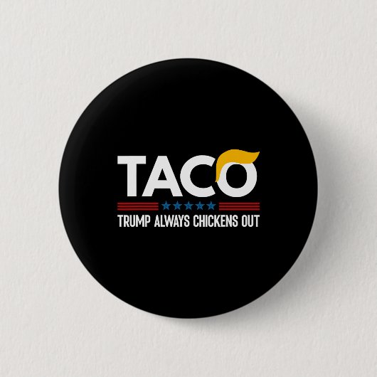 Lustiger Trump Taco Trump kneift immer 6 Button (Vorderseite)