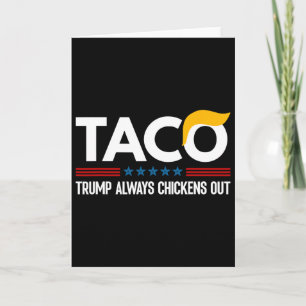 Lustiger Trump Taco Trump kneift immer 6  Karte