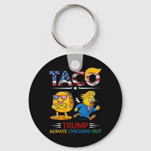 Lustiger Trump Taco Trump kneift immer 9 Schlüsselanhänger